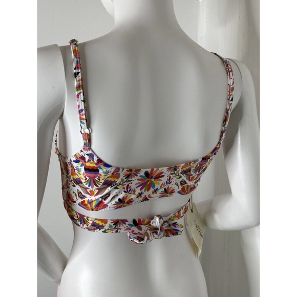 NWT Verdelimon Womens TAPIZ Izamal‎ Printed Bikini Top Size Large Adjustable - Picture 9 of 12